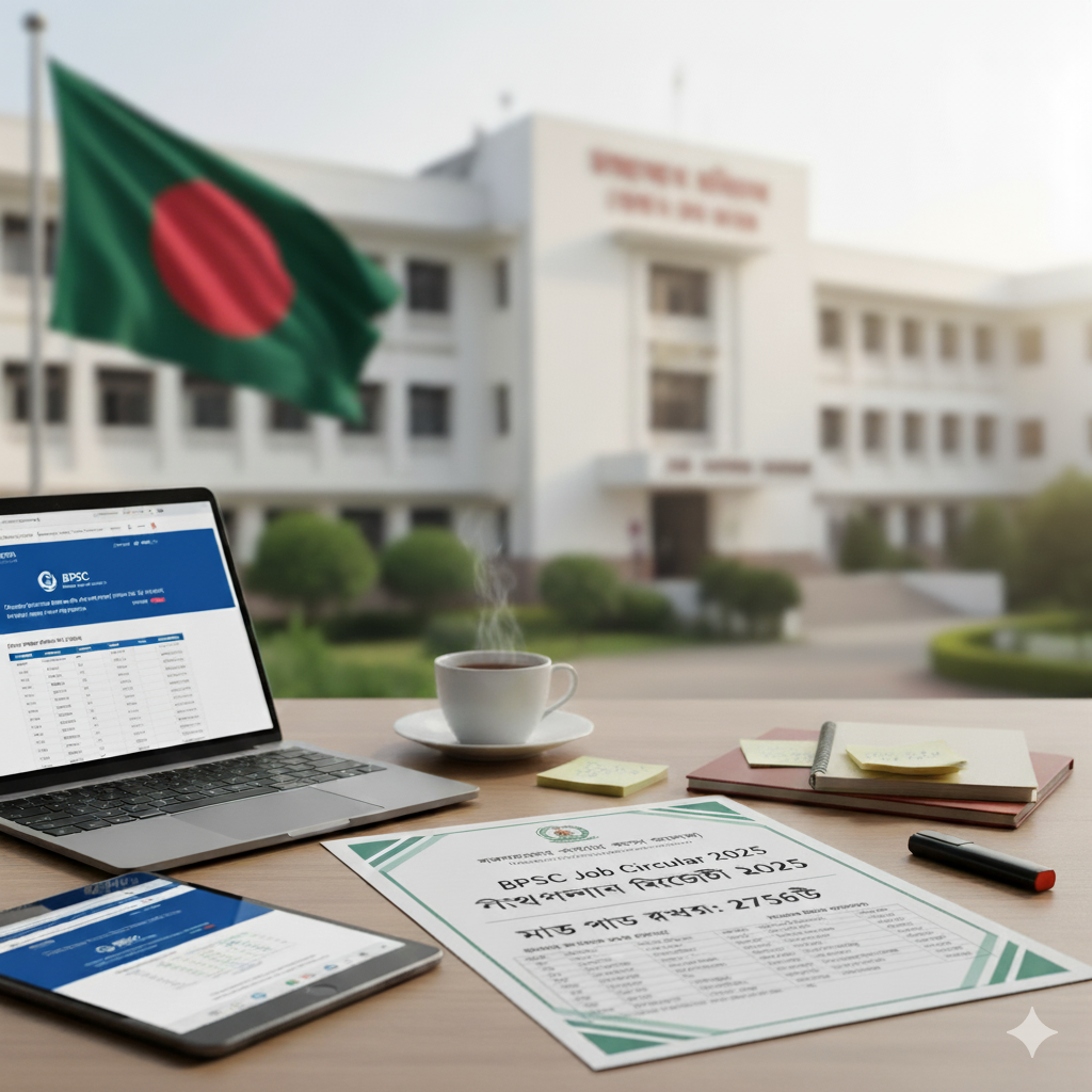 BPSC Job Circular 2025 – বাংলাদেশ সরকারি কর্ম কমিশন নিয়োগ বিজ্ঞপ্তি ২০২৫ (২৭৫৬ পদ)
