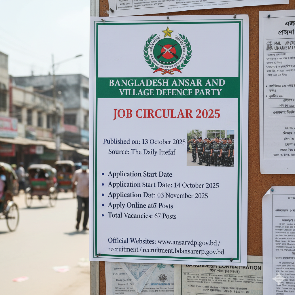 Bangladesh Ansar VDP Job Circular 2025 – Apply Online