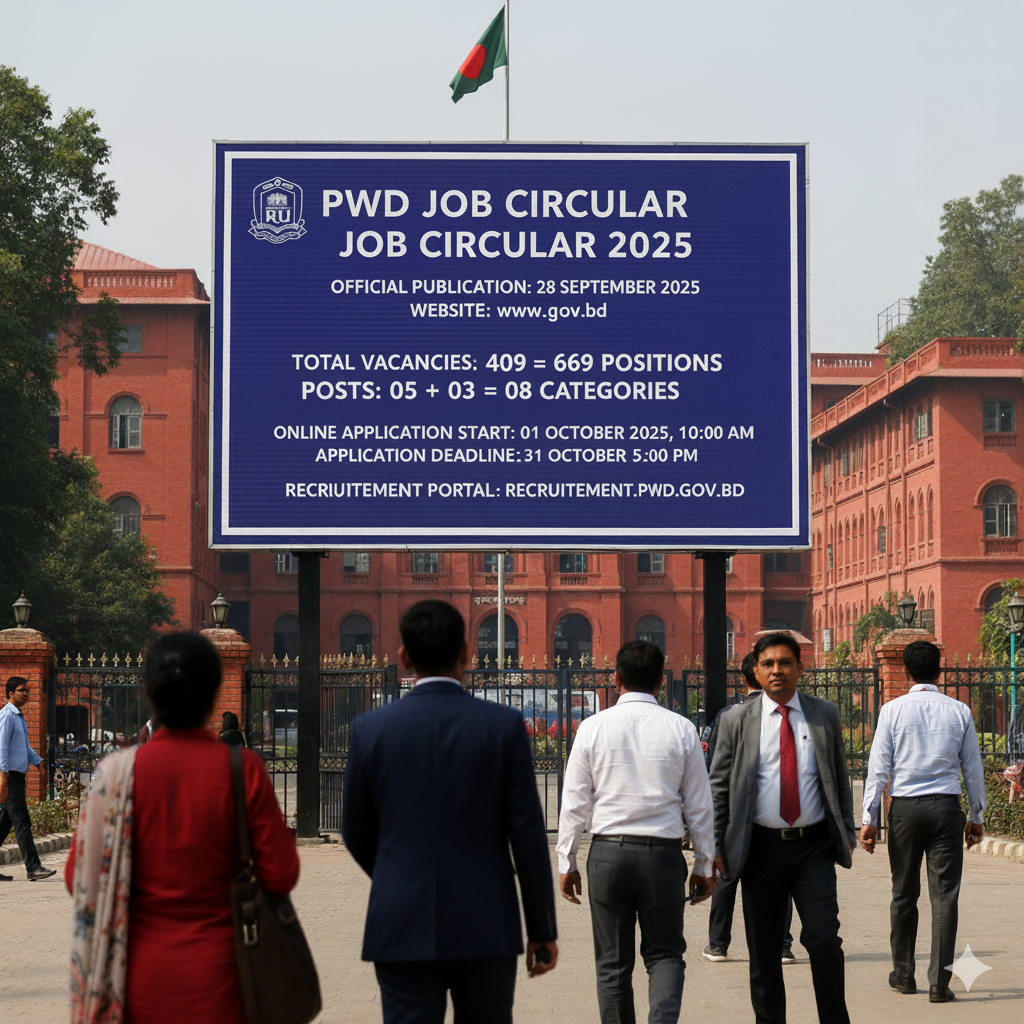 PWD Job Circular 2025 – Apply Online at recruitment.pwd.gov.bd